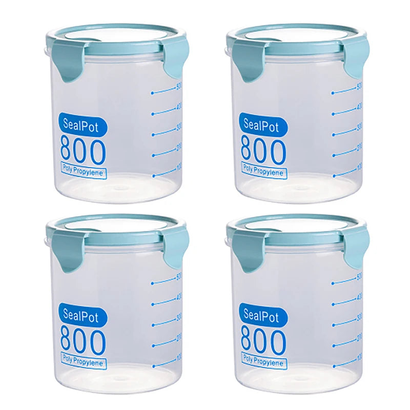 1/4Pcs Sealed Jars Grain Storage
