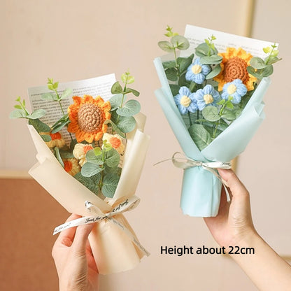 Artificial Flower Crochet Bouquet