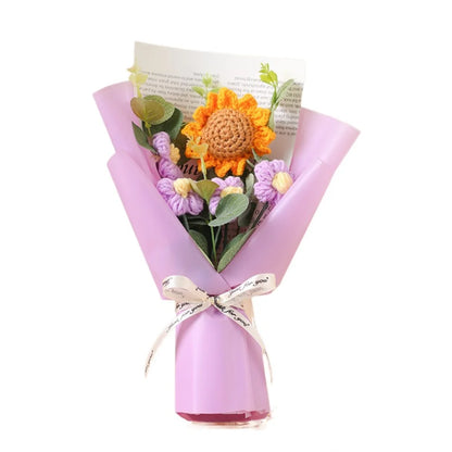 Artificial Flower Crochet Bouquet