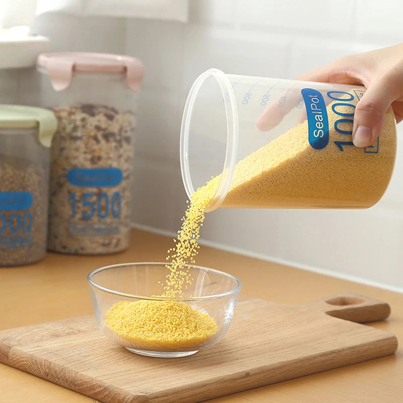 1/4Pcs Sealed Jars Grain Storage