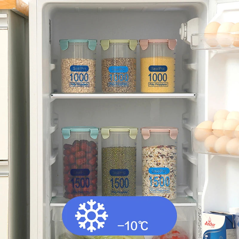 1/4Pcs Sealed Jars Grain Storage