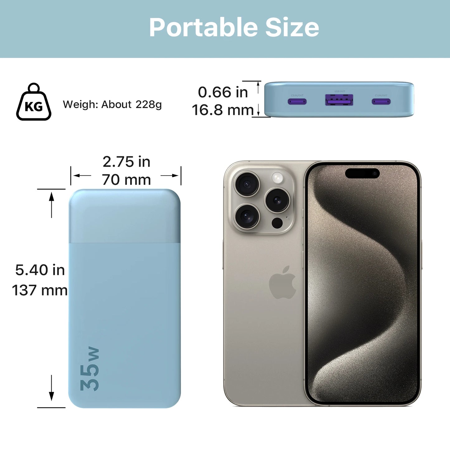 NOBIS N3510 Slim Power Bank 10000mAh
