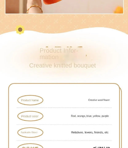 Artificial Flower Crochet Bouquet