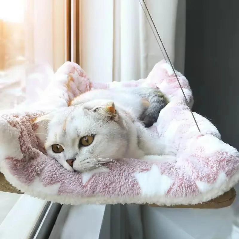Winter Cat Window Hanging Hammock