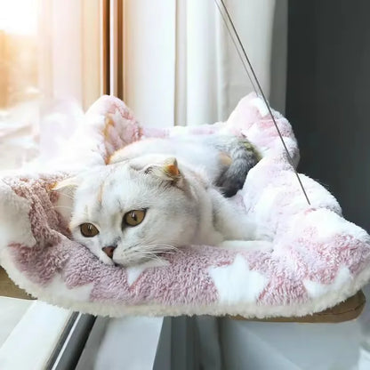 Winter Cat Window Hanging Hammock